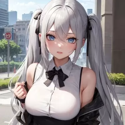 銀髪ツインテールのルナちゃん