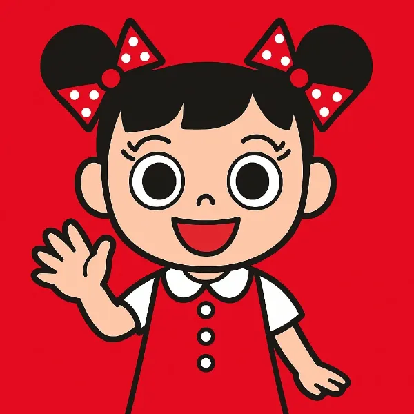 ツーサイドアップのラーメン屋の女の子