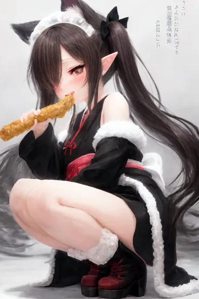 猫耳メイドの甘いひとくち