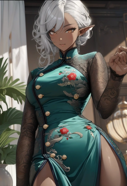 エルフさんのキメ顔