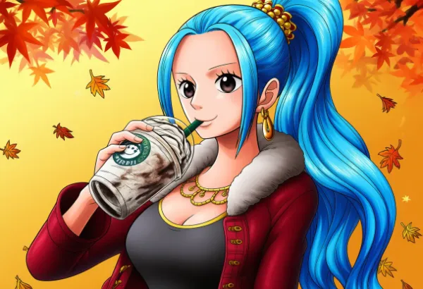 ONE PIECE【ビビ】紅葉とフラペチーノ♪