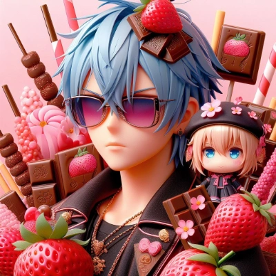 🕶「🍓ポッキーを探しにレッツゴー」👩「もうあるよ」