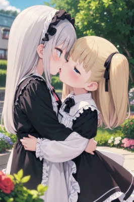 11月21日の百合キスイラスト その5