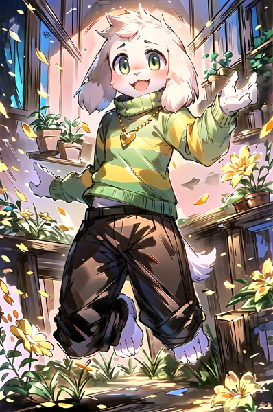 Asriel jumping