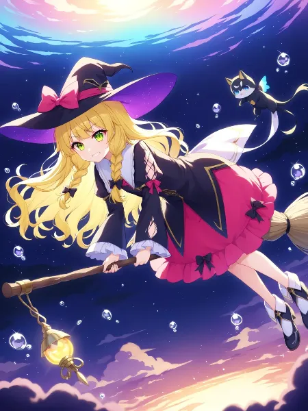 星空を駆ける魔女