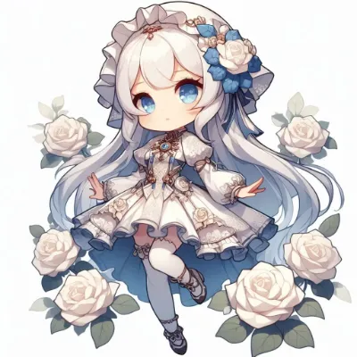 白いバラ