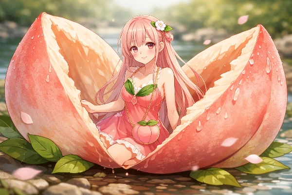 桃から生まれた桃花子