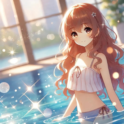A Glimmer by the Pool - A Summer\'s Day