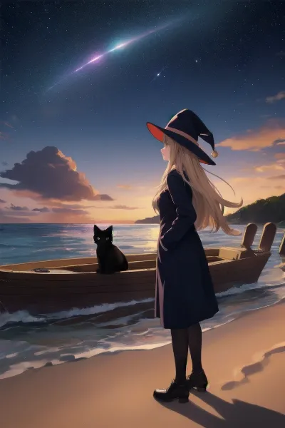星降る海辺の魔女と黒猫の約束