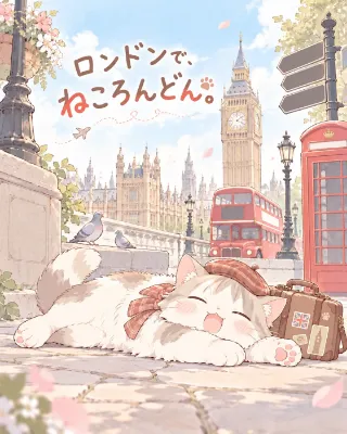 ロンドンで、ねころんどん。