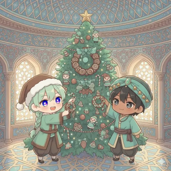 【ちび】チョコミン党に投降した2人のクリスマス