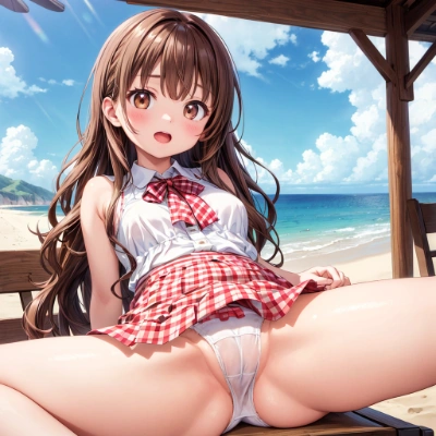茶髪な娘のパンツ