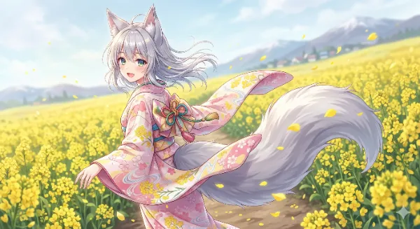 菜の花畑デート