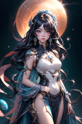 beautiful celestial mage