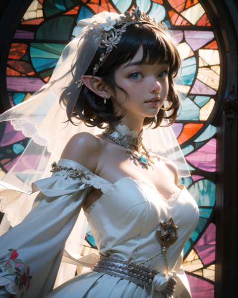 エルフのウエディングドレス