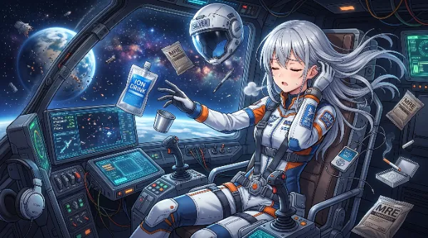 銀髪宇宙飛行士のひととき