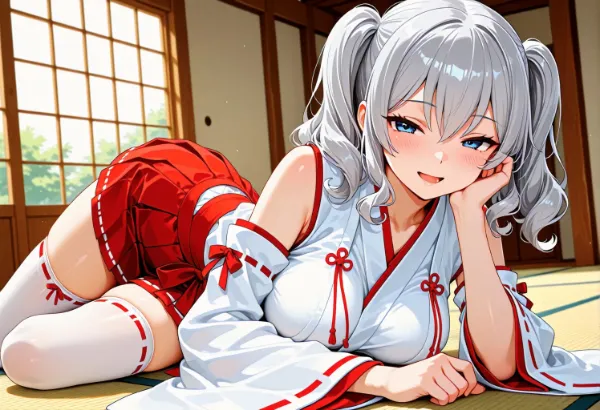 巫女服の鹿島