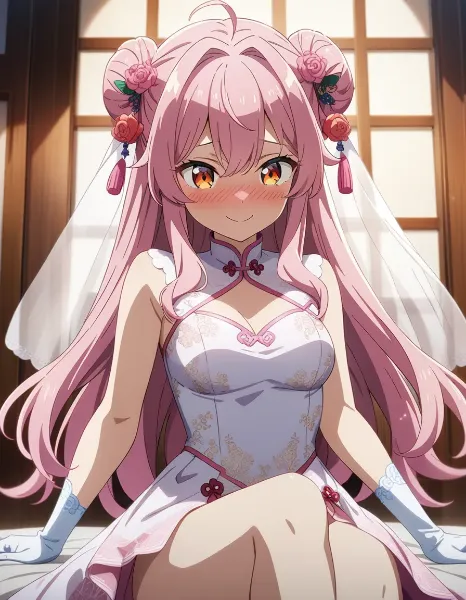 チャイナ風ウェディングドレス