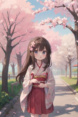 桜の下の妖精