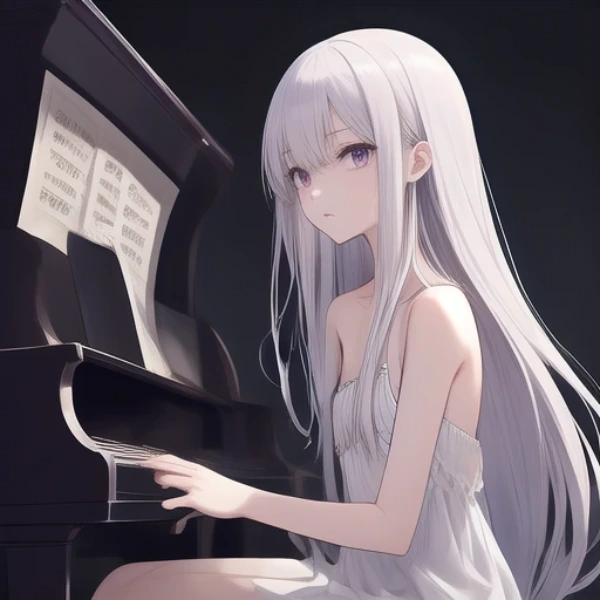 白銀の少女が紡ぐ夜の旋律