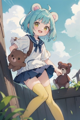 クマ耳の女の子