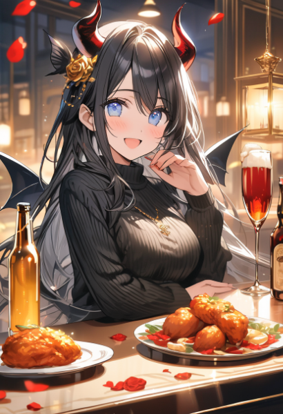 レッドアイで晩酌