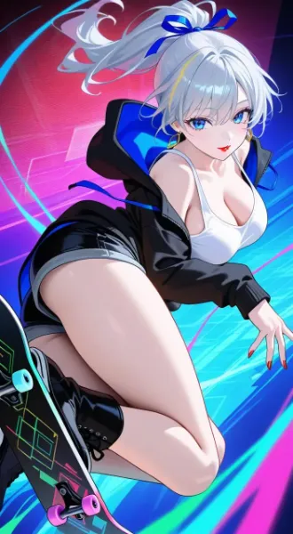 スケートボードも得意です……♡