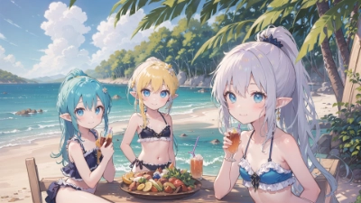 バカンスのエルフたち