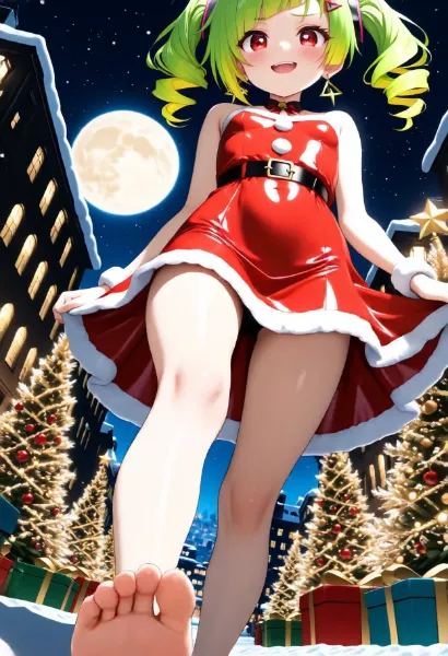 [動画]サンタ服DELUTAYAちゃん