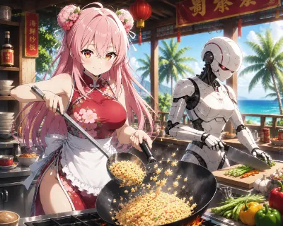 ロボットと料理