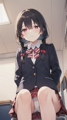 座ってる女の子見るだけ