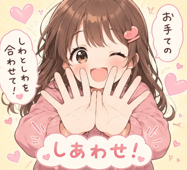 幸せの瞬間を掴む少女の笑顔