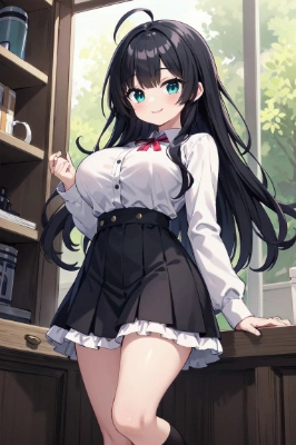 アホ毛の女の子