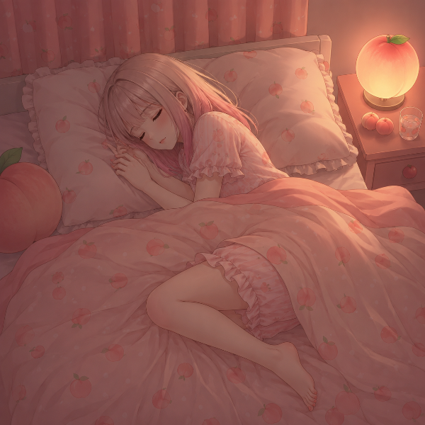おやすみ🌙（ピーチちゃん）