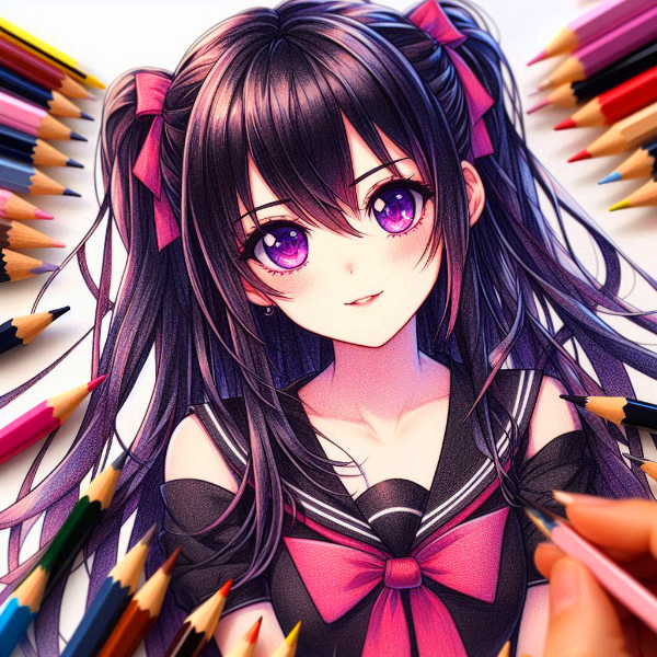 色鉛筆画な、うちの子★その1(7枚)