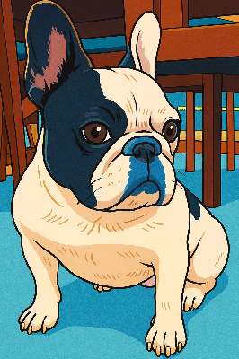 Under the Chair Bulldog