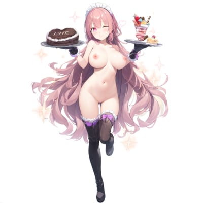 巨乳のメイドとハート