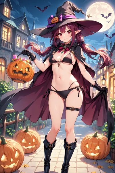 ハロウィンビキニ魔女さん