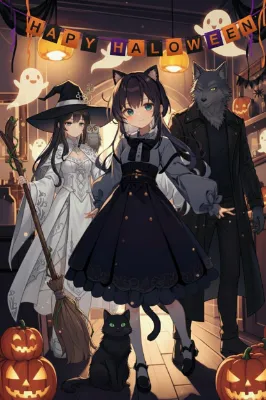 ハロウィンの魔法と仲間たちとの宴