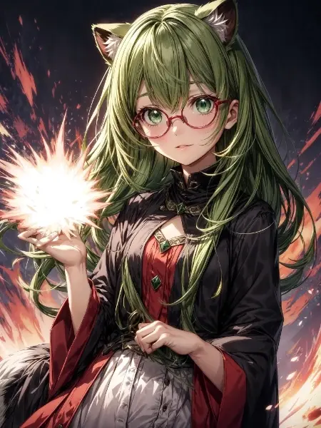 緑髪のお姉さん