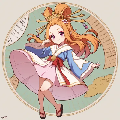 乙姫っぽい髪型