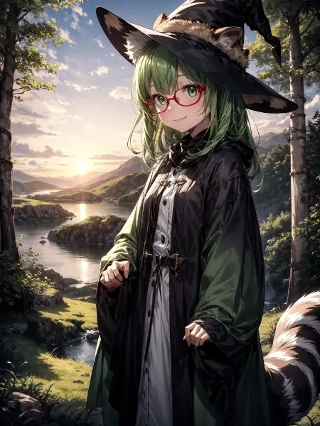 緑髪のお姉さん