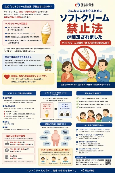 【フィクション】ソフトクリーム禁止法