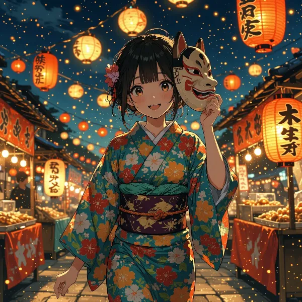 狐面の少女と夏祭りの秘密