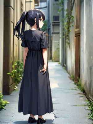 黒ドレスの少女