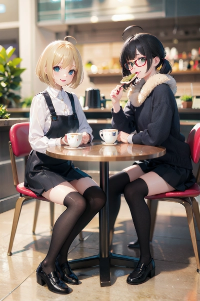 お友達とカフェ