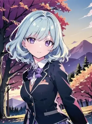 #221 青髪少女