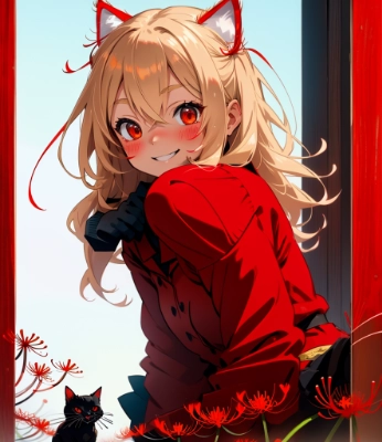 少女と彼岸花