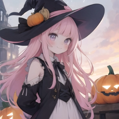 ピンク髪ハロウィン