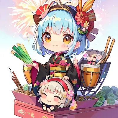 ちびキャラと花火と夏祭りと山車　2